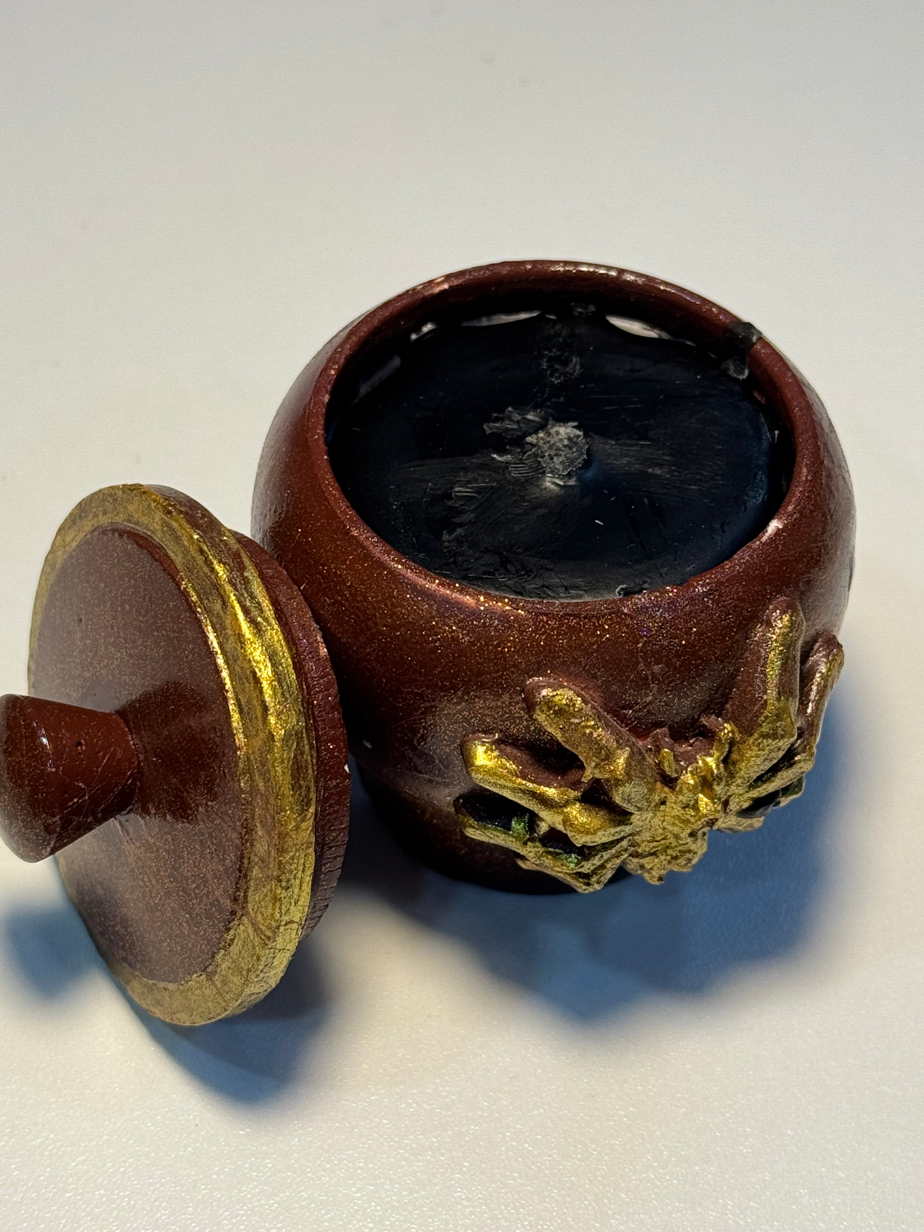 Aura təmizliyi üçün qab şam-(Свеча-горшок для очищения ауры)